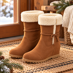 Women's Faux-Fur Hidden-Wedge Winter Boots